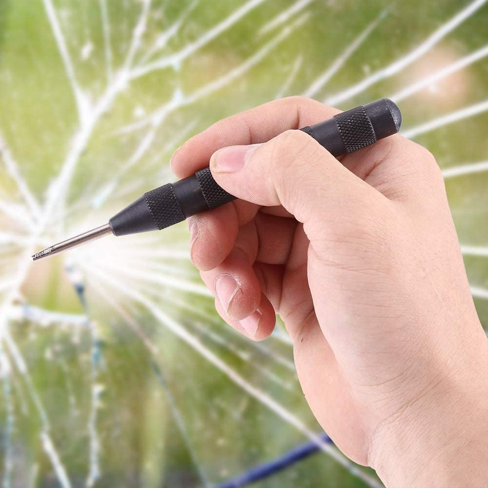 2 Super Strong Automatic Centre Punch Adjustable Spring Loaded Metal Drill Tool