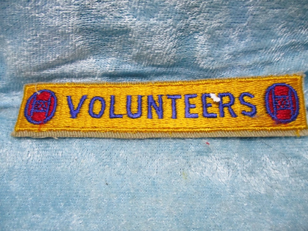 Volunteers Military Tab Patch