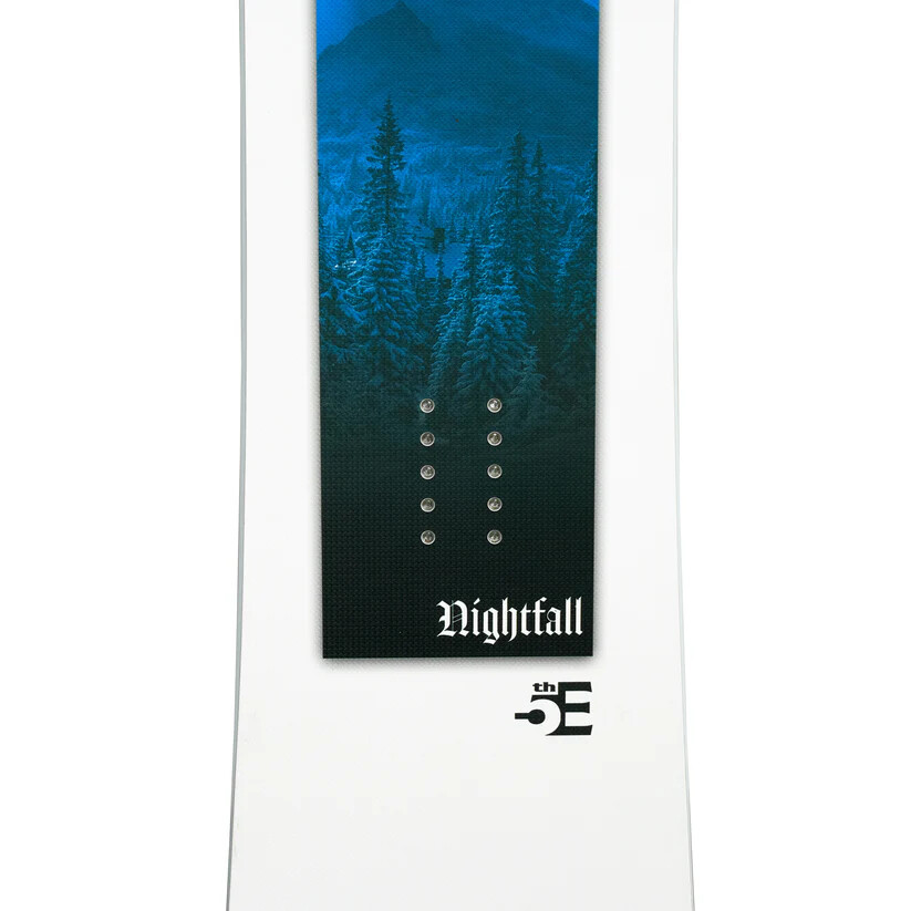 New 5th Element Nightfall Snowboard, Sizes 145cm to 163 Wide, Bindings Available