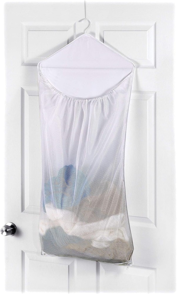 OTD Hanging Laundry Hamper, White
