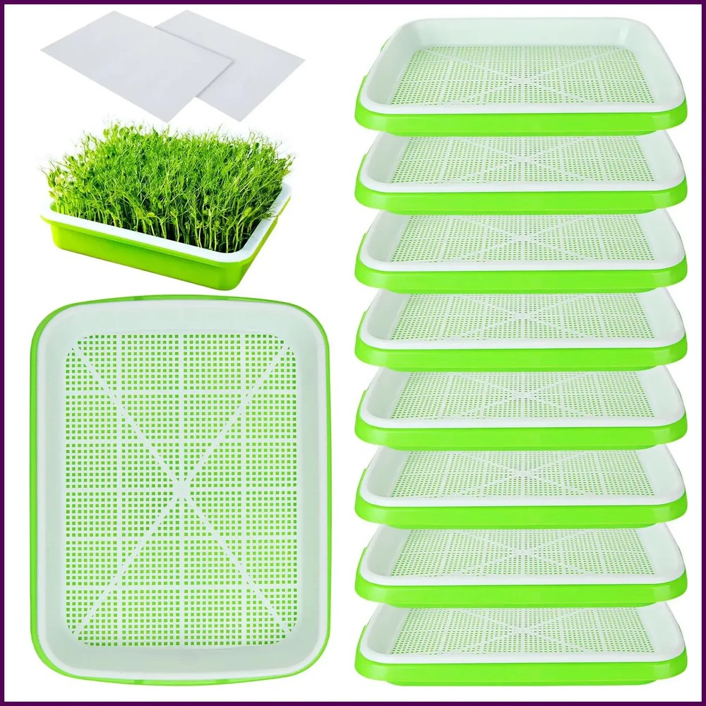 Microgreens Sprouter Tray Hydroponic / Sprouting Tray For Sprout