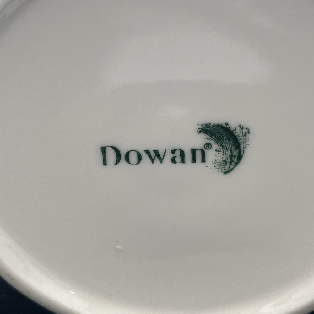 Dowan Ceramic Butter Bell Butter Keeper Embossed White Crock Jar