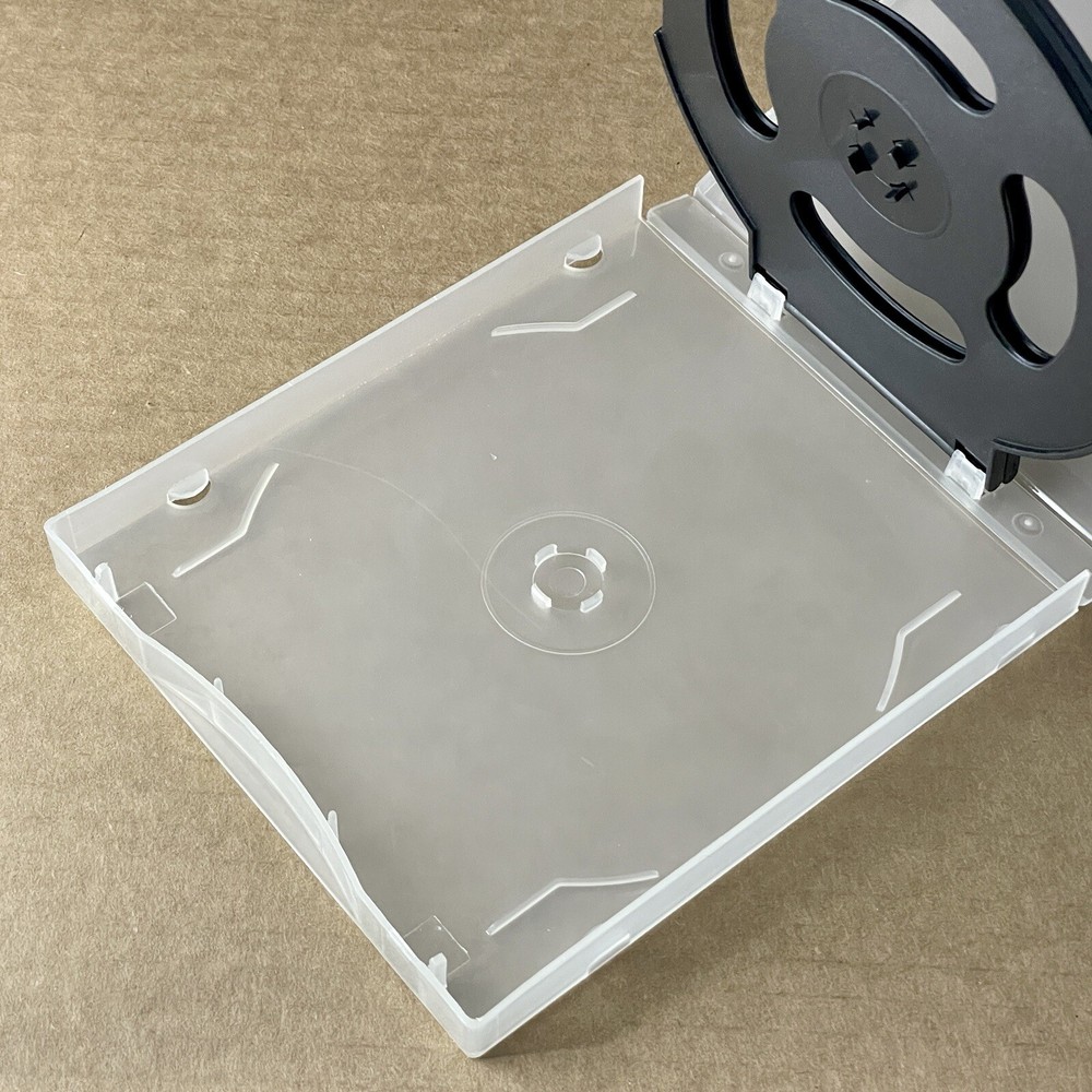 1-PC Clear 6-DISC CD / DVD Poly Case, Easy Release CD Media Organization Durable