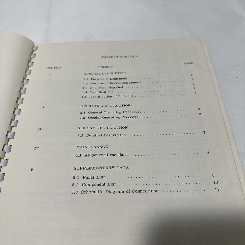 Bowmar/Ali Type 709-A Broadband Secondary Phase Standard Instruction Manual