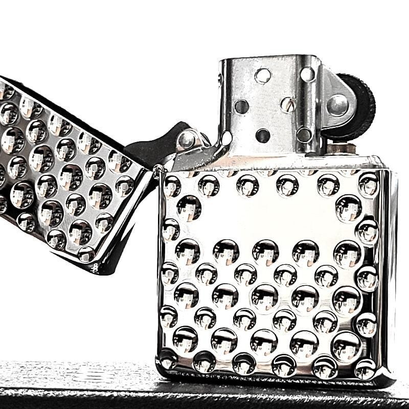 Zippo Armor Dimple Design Mirror Silver 2012 Model Lighter