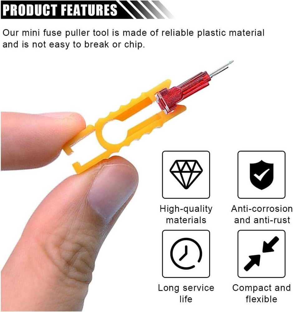 Fuse Puller Tool, Extraction Tool, Plastic Fuses Remover, Maintenance Accesso...