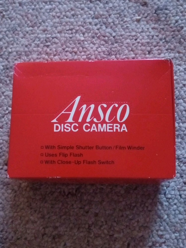 Ansco Readyflash VR-1 Disc Camera 12 mm With Original Box - Vintage