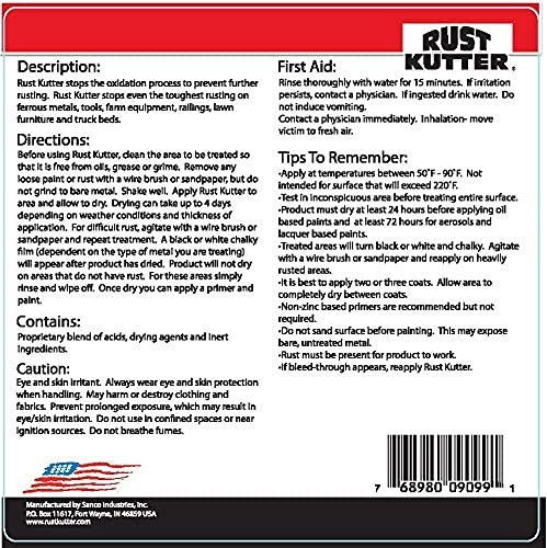 Rust Kutter- Gallon - Stops and Converts 128 Fl Oz (Pack of 1)