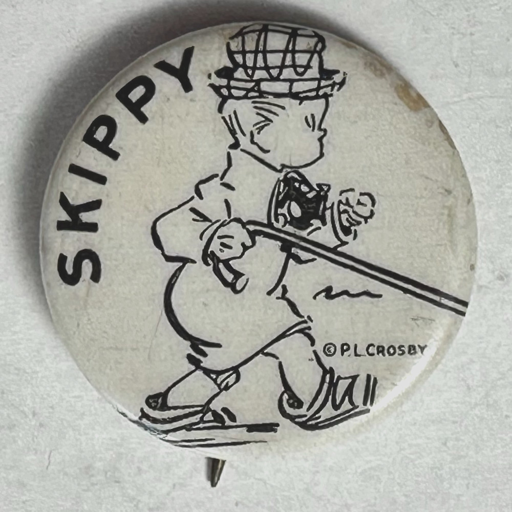 1930s SKIPPY Percy Crosby 7/8" Celluloid Pinback