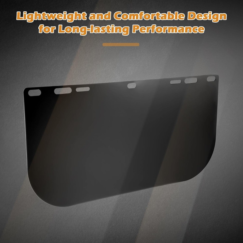 Easy-Install Tinted Face Shield Replacement for Cosplay, Welding & Grinding