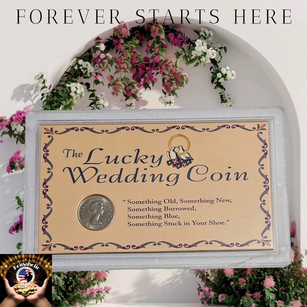 1966 Lucky Wedding Six Pence Coin Great Wedding Gift. 🎁 Pulled From Storage