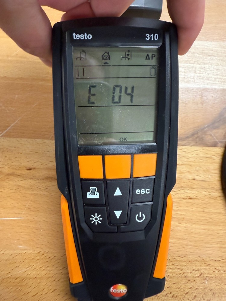 Used Testo 310 Residential Combustion Analyzer with Printer! Needs O2 Sensor