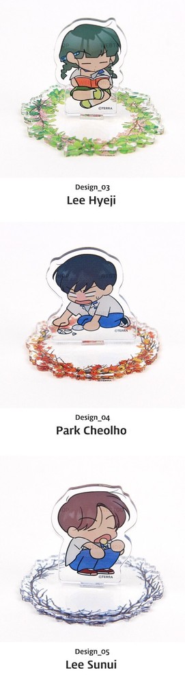 Webtoon MD [ Spinach Bouquet ] Summer Uniform Acrylic Stand 5 TYPES