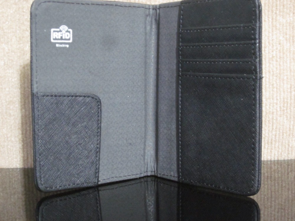 Samsonite Black Wallet Credit Card Holder Slim Design RFiD Blocking