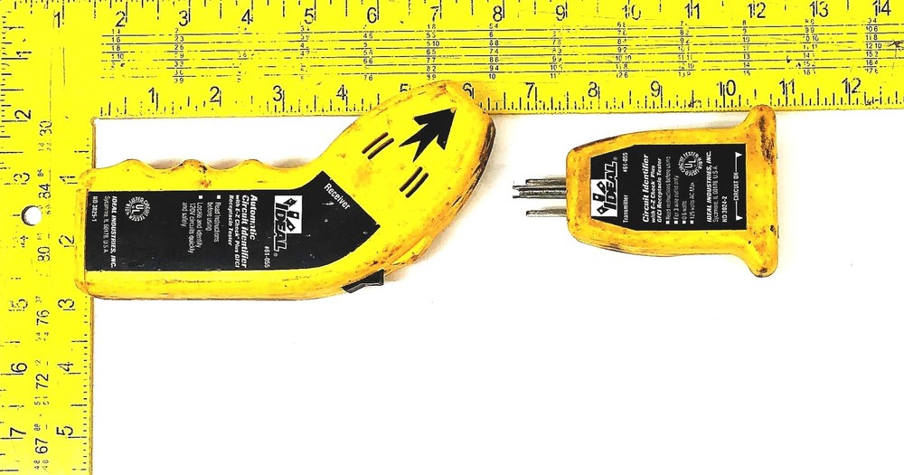 Ideal 2 Piece Automatic Circuit Identifier Set 61-055 USED