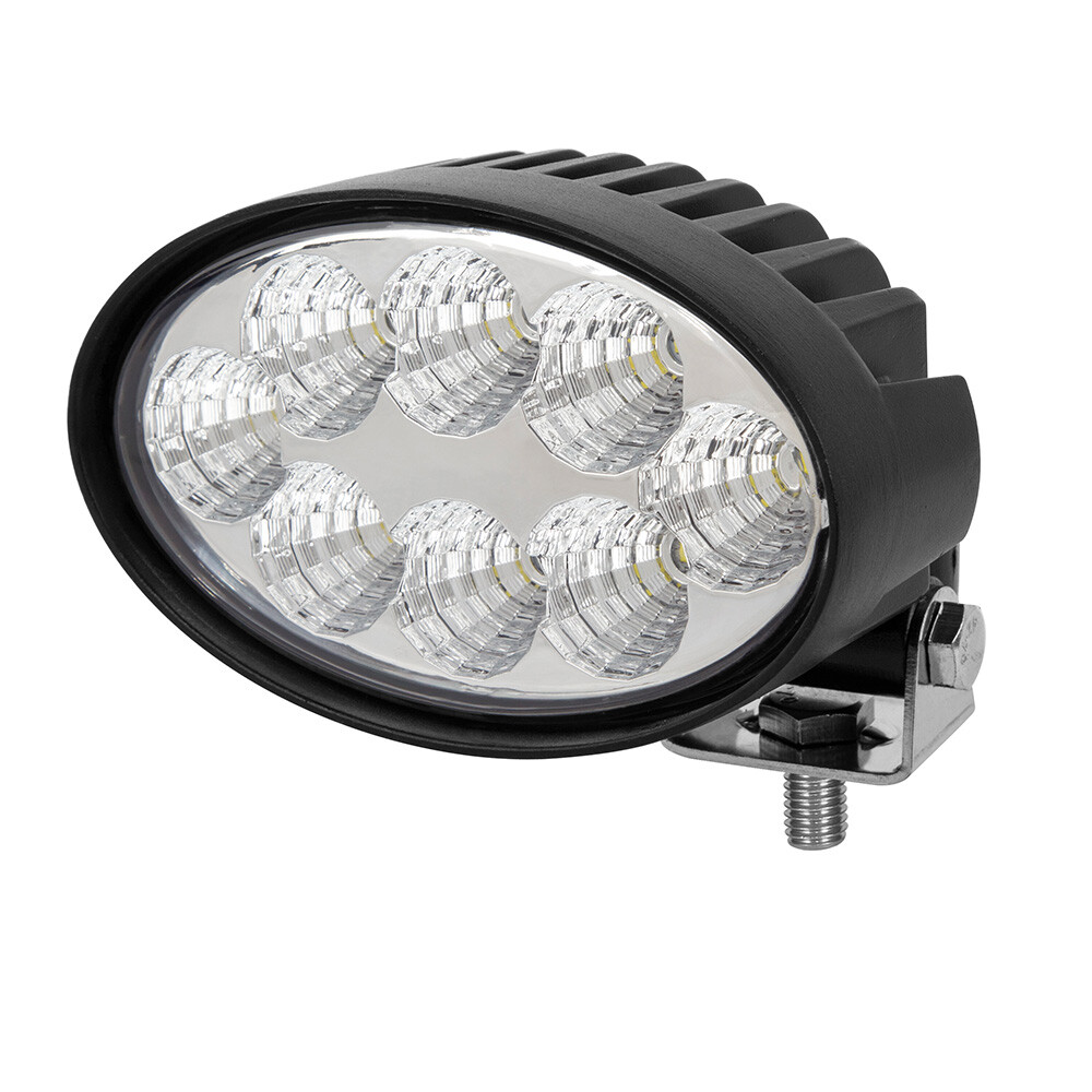 2pcs 40W Oval Cap LED Work Light Flood For Case IH John Deere Tractor Universal