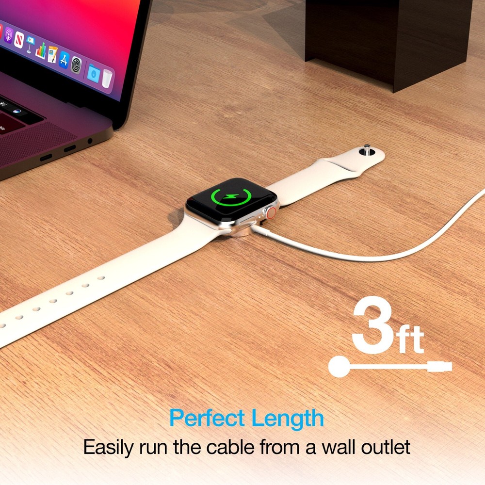 Naztech 3ft Magnetic Charging Cable for Apple Watch