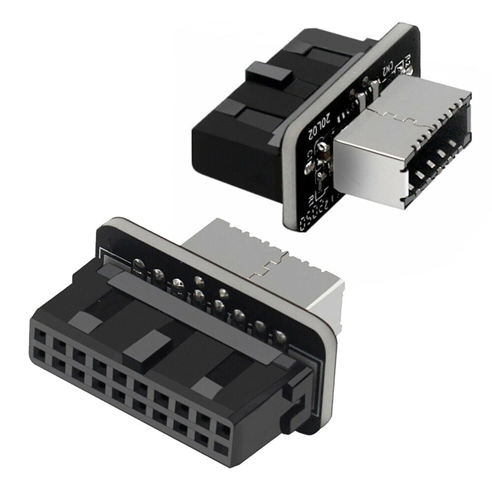 Adapter 20Pin to 19Pin USB3.0 Internal Header to USB 3.1/3.2 Type C Front Type E