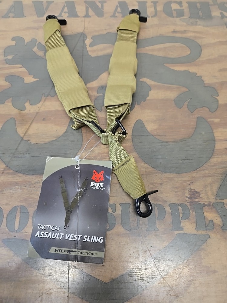 Fox Tactical Assault Vest Adjustable Quick Release Sling Coyote