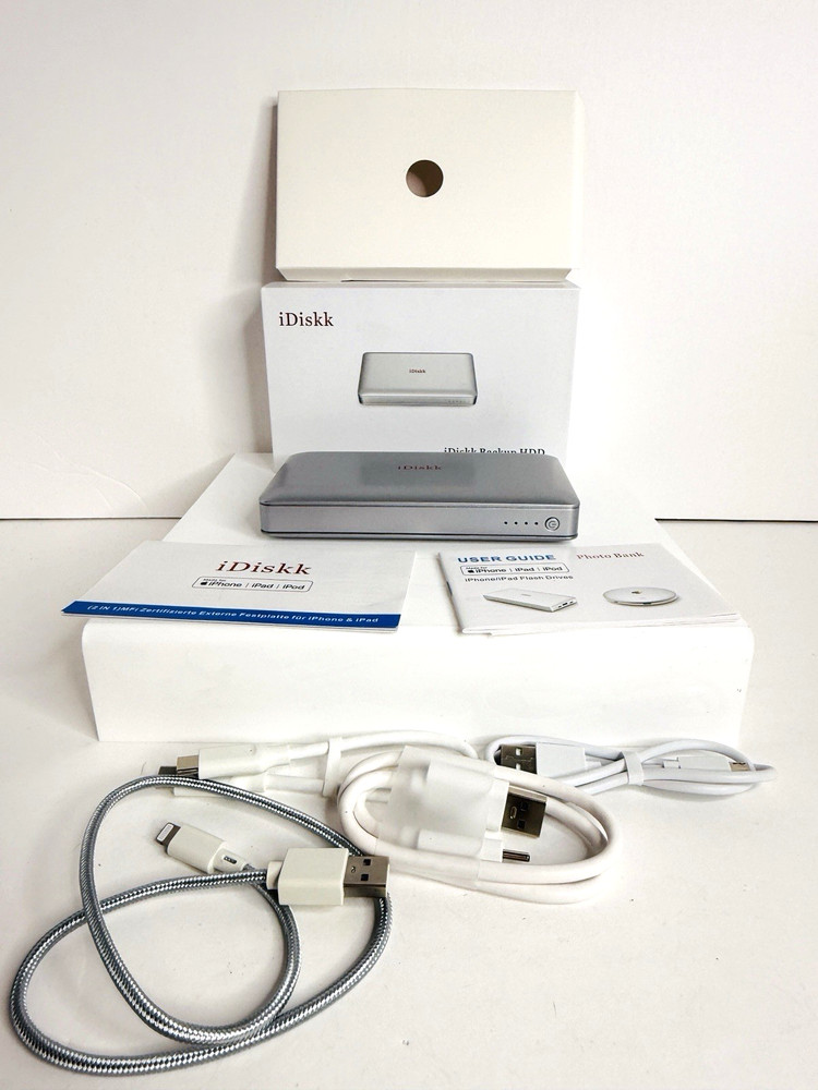 iDiskk Backup HDD Itb Storage Open Box Untested Looks New