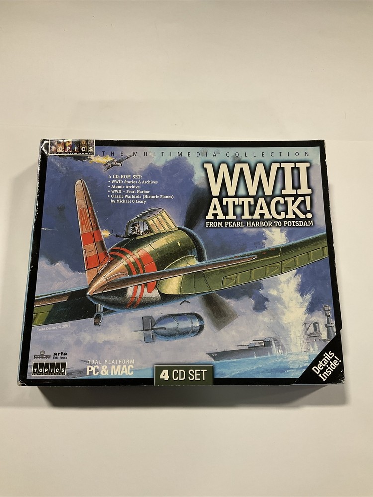 WWII Attack 4 Cd Set PC MAC Open Box Game Arte Editions