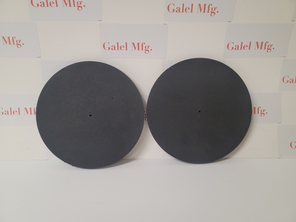 (2 pack) 1/4” King Starboard Black Round Flat Disk Diameter 6.5”