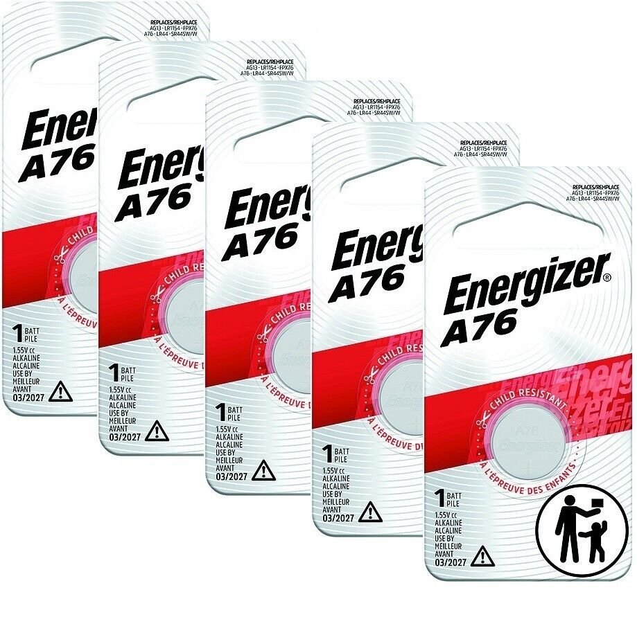 2 Pack Energizer LR44 AG13 357 Button Cell Batteries