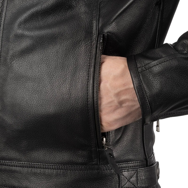 Oxford Walton 2.0 Leather Jacket - Black