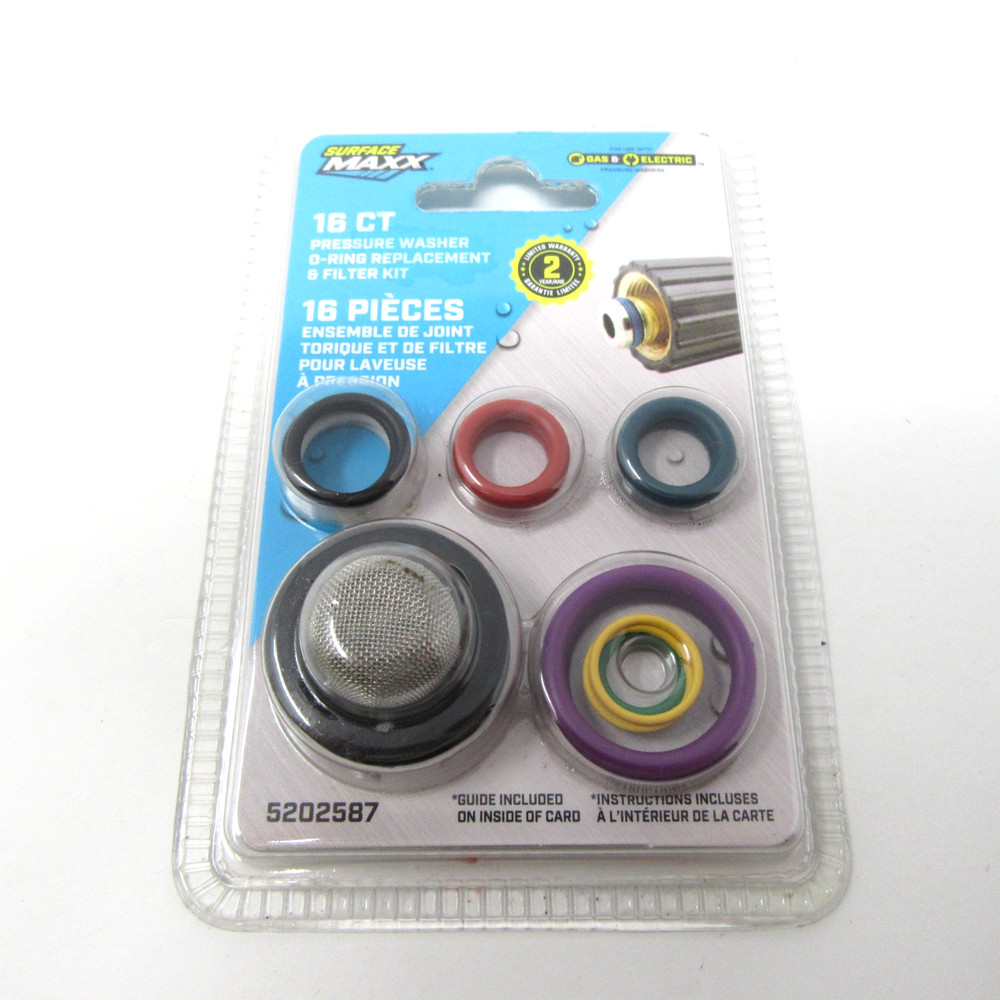 Surface Maxx Pressure Washer O-Ring Filter Replacement Kit 16 piece count