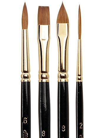 Silver Brush Renaissance Series Brushes Short Handle