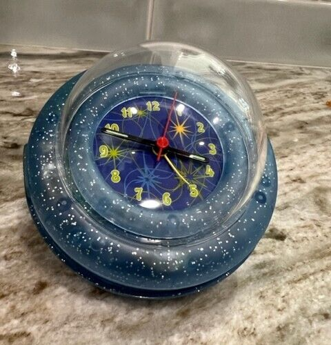 Bubble Desk Clock Hands Glow Star Design Plastic Works