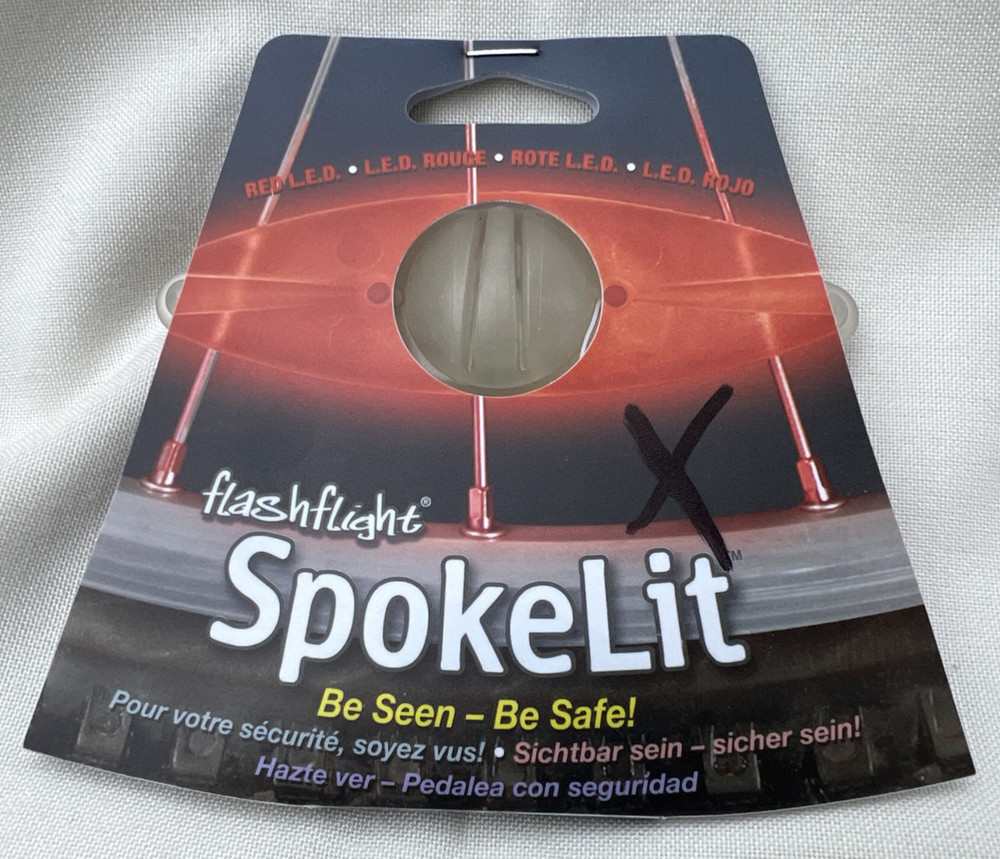 Nite Ize SpokeLit LED Wheel Light - Red Glow or Flashing