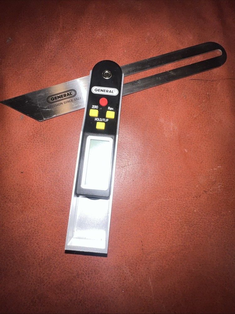 General Tools Digital 8" Sliding T-Bevel Protractor Gauge Angle-izer See Des