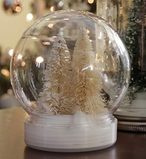 4.5 Inch DIY Snow Globe Kit - Clear, Shatterproof & Customizable Water Globe
