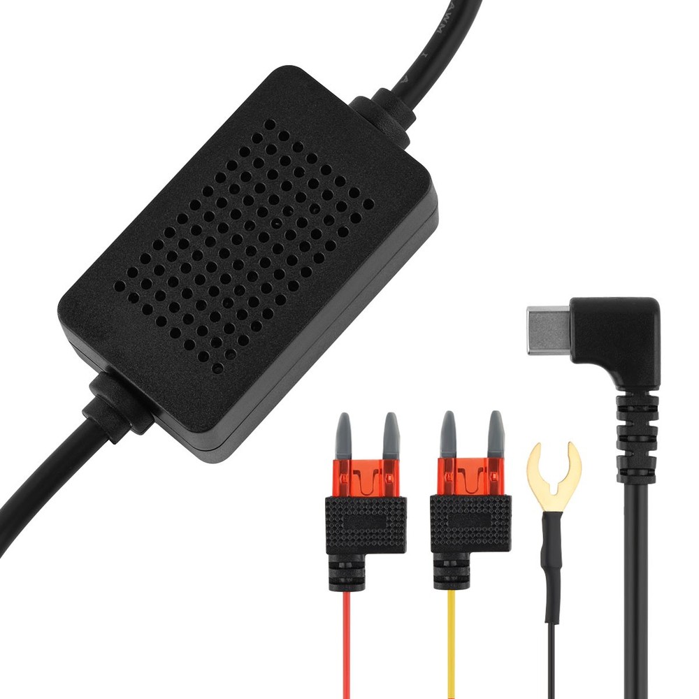 12-24V to 5V 3A Type-C Step-down Cable Suitable For Type-c Interface Recorders