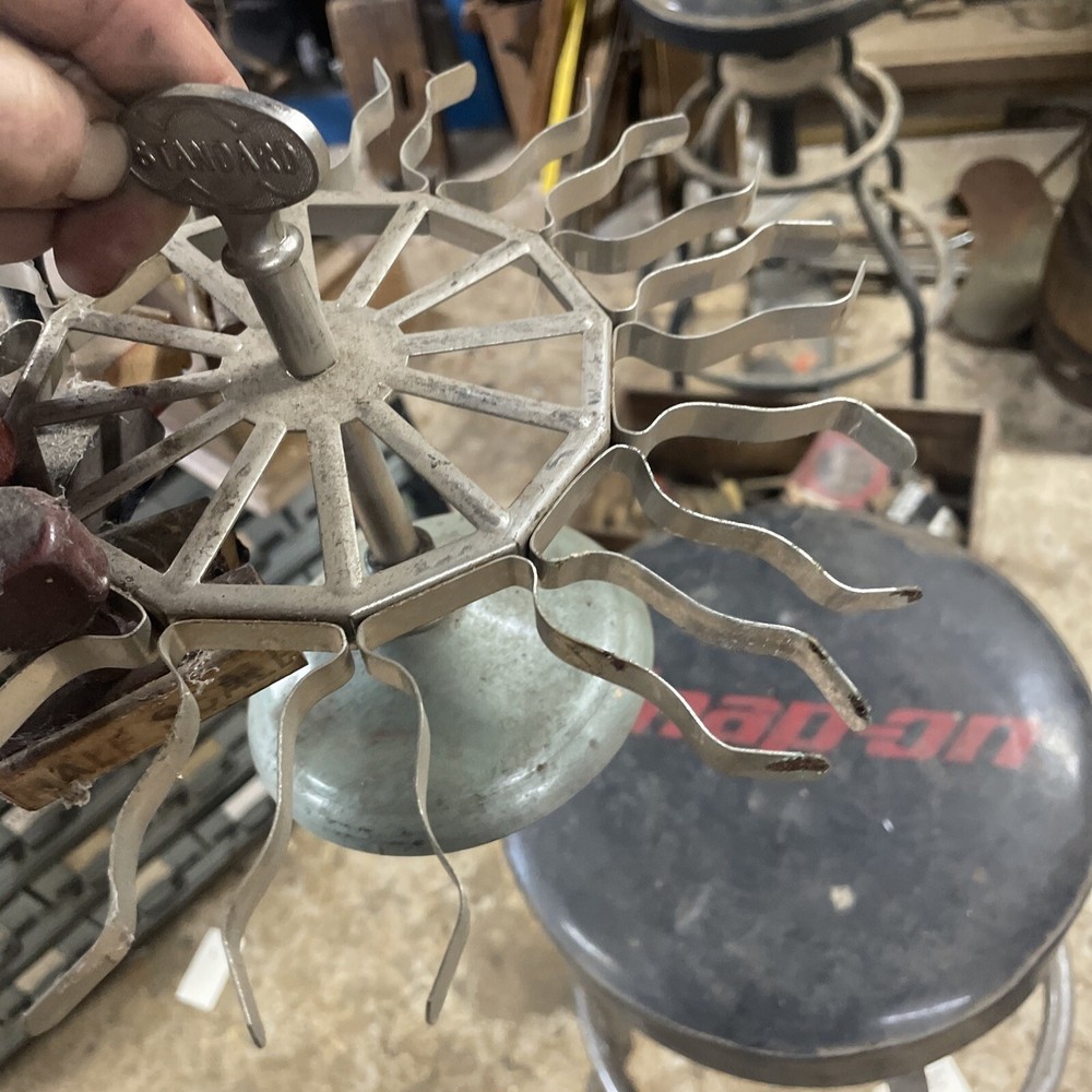 Vintage Standard Rotating 12 Rubber Stamp Holder Carousel