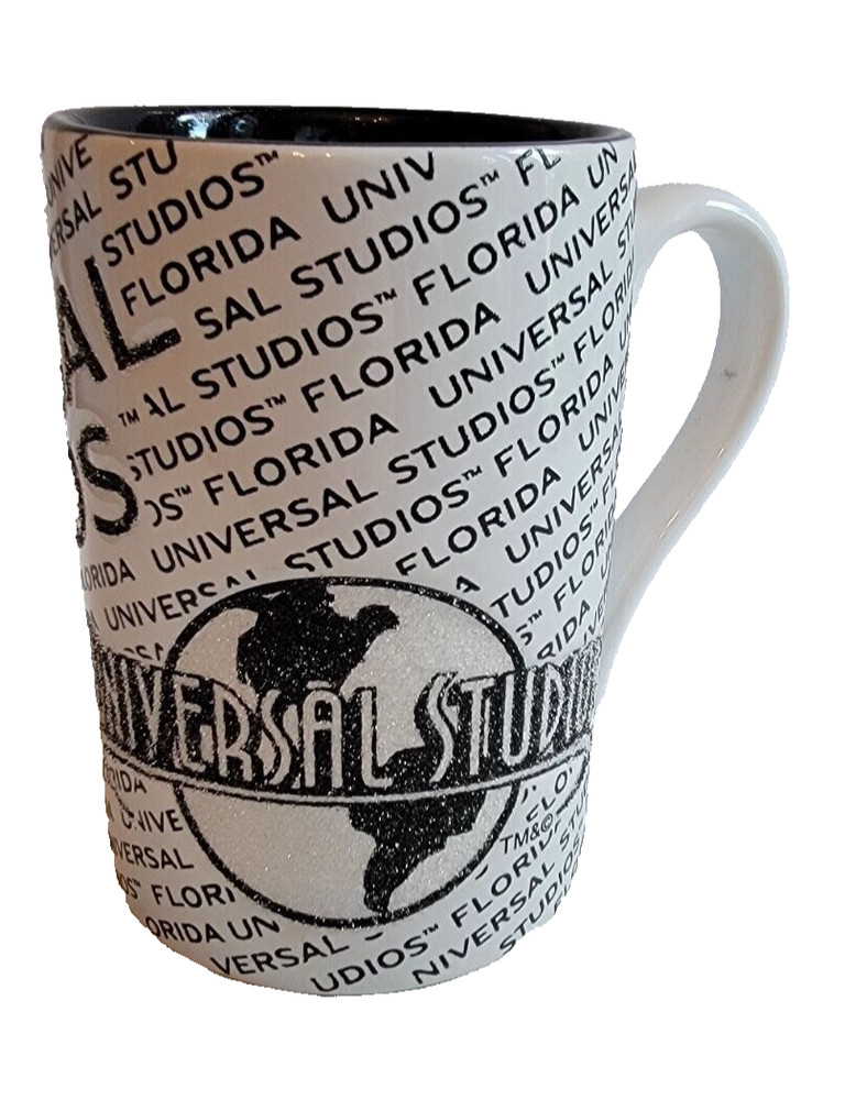 Universal Studios 2013 Coffee Mug Textured Sparkle Logo 5” New Souvenir