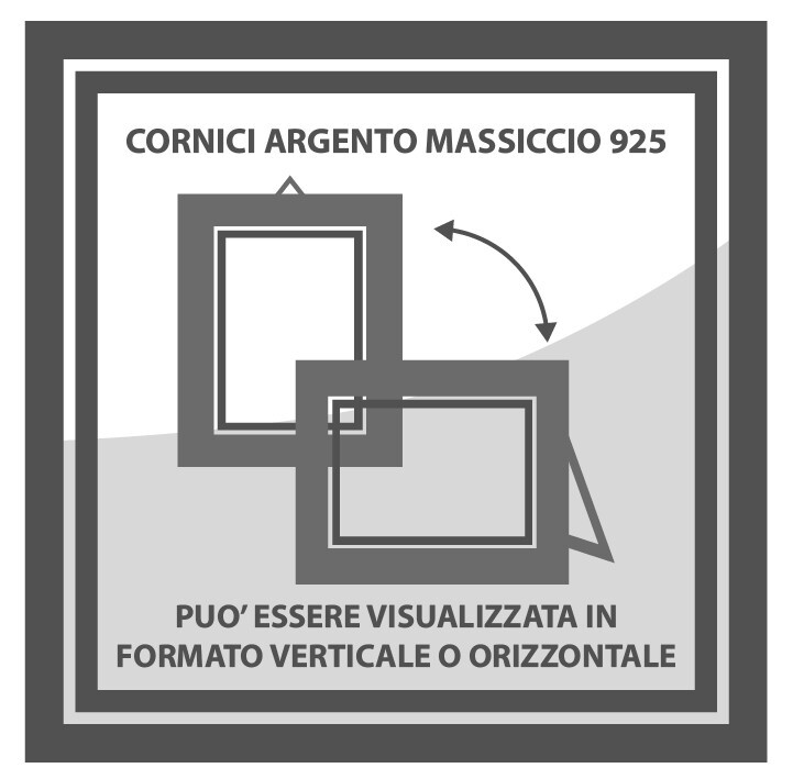 925 Solid Silver Frame Exclusive for Chic Decor 13×18 * 7181