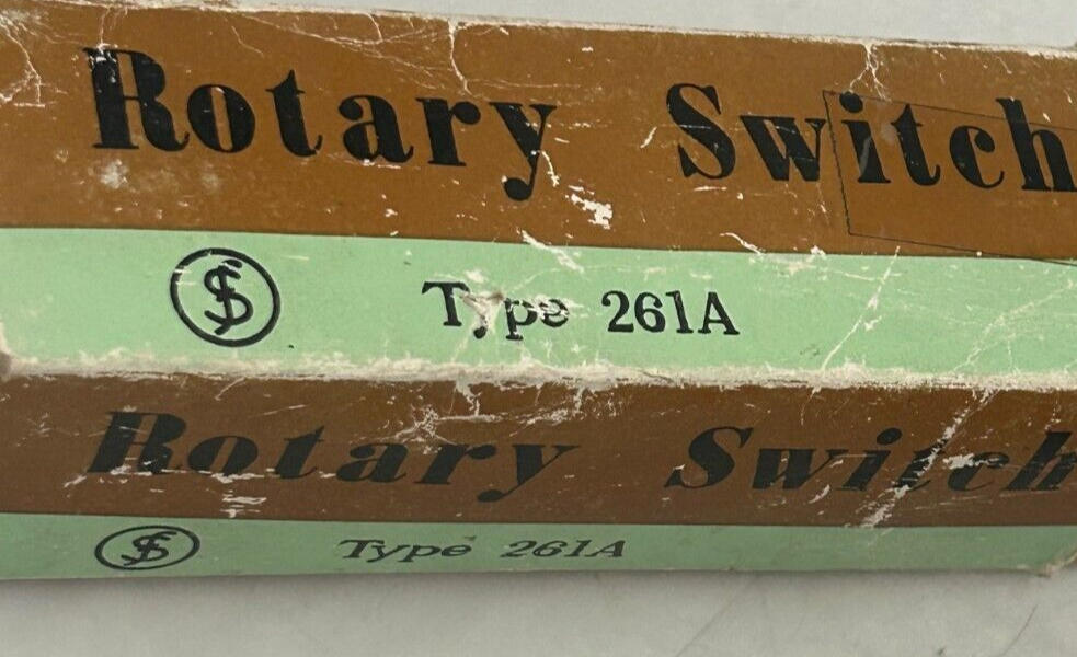 Rotary SwitchType 261A 511AP New/Nos