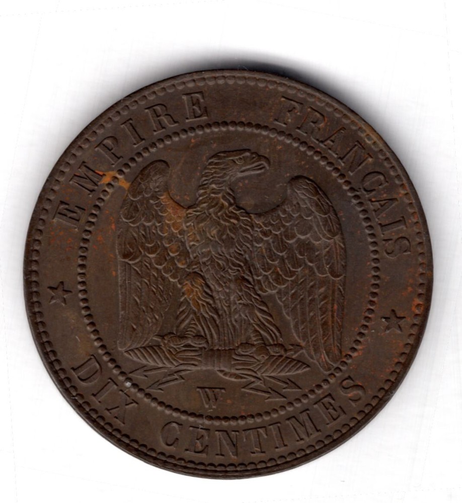 France. 10 Centimes 1853W. DY16719