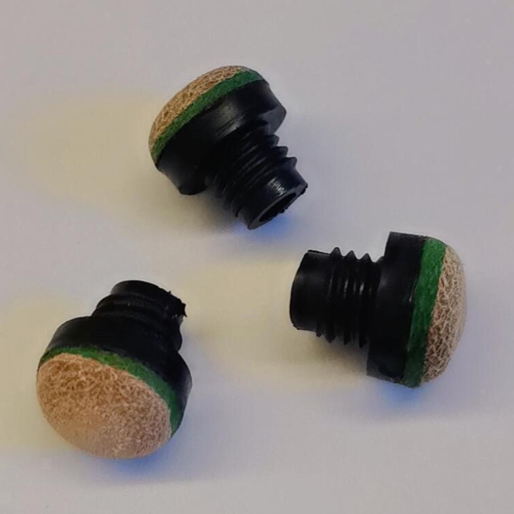 20x Billiards Cue Tips Pool Rod Tips Easy to Install