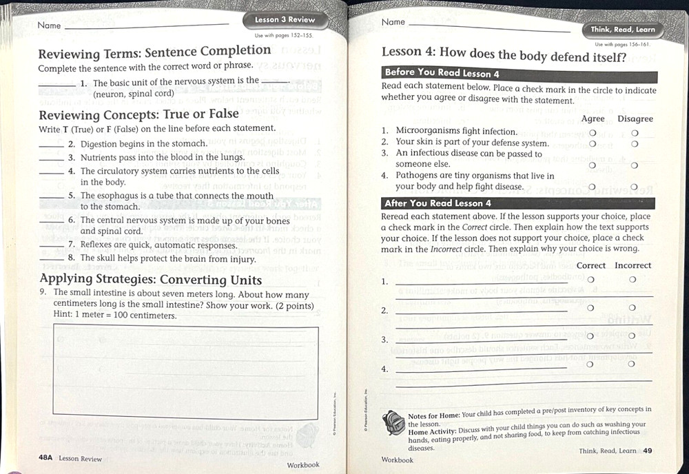 4th Grade - SCIENCE - STUDENT WORKBOOK EDITION (2006, Scott Foresman)