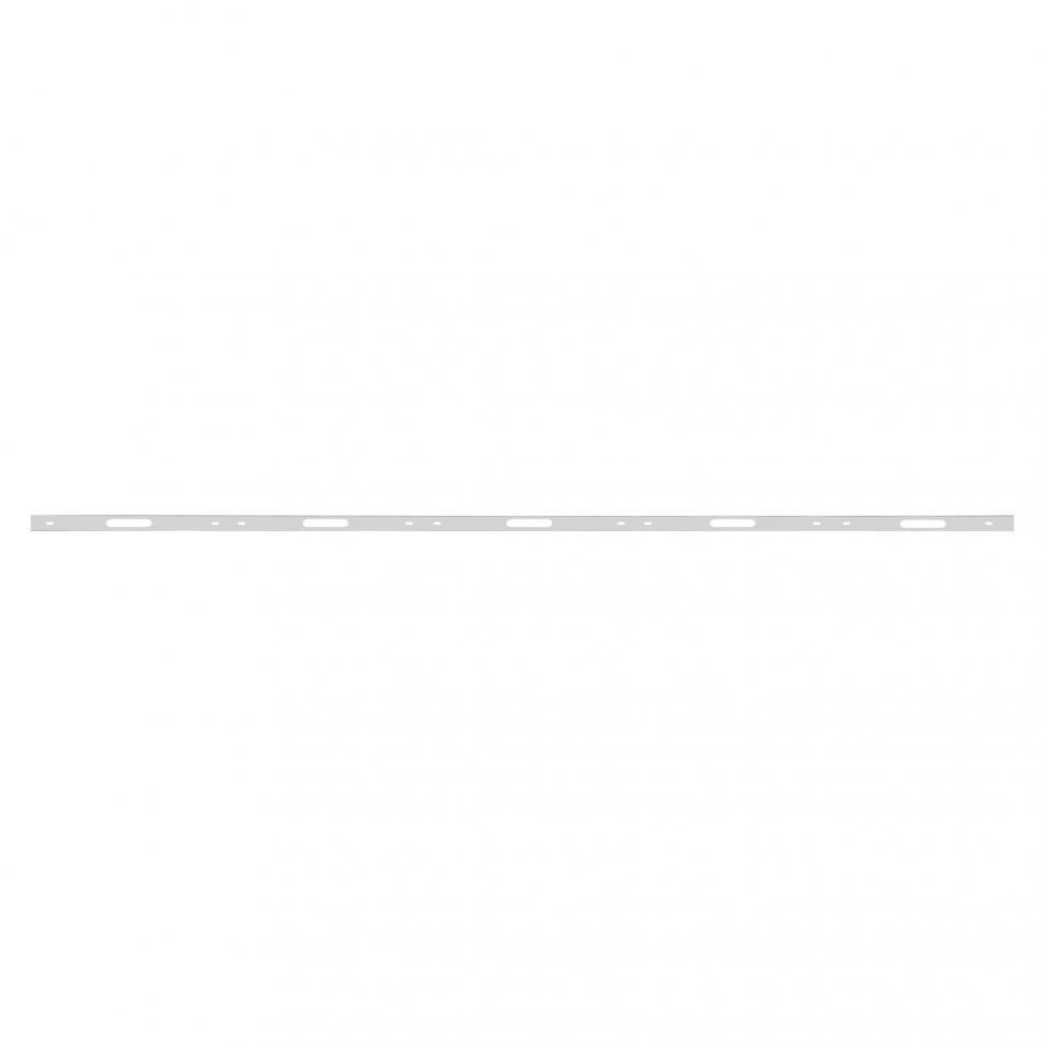94" Stainless Bumper Light Bracket with 6 LED Light Bar Cutout