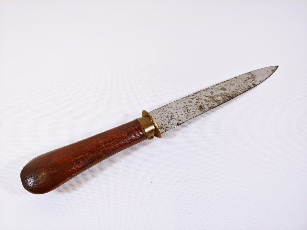 Vintage 10" Dagger Dual Edge Knife Wood Handle