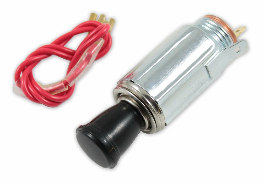 VW TYPE 1 2 3 ACCESSORY 12v CIGARETTE LIGHTER BLACK KNOB BUG BUS GHIA