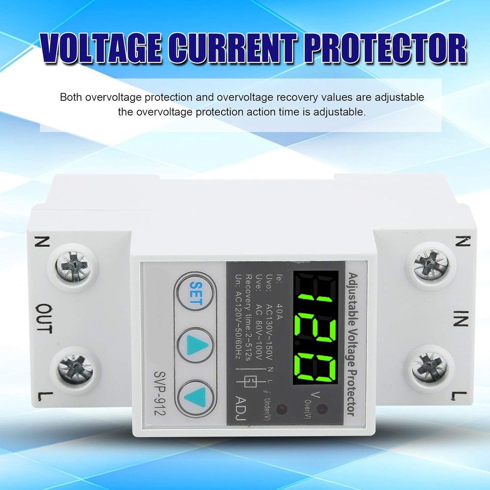 Undervoltage Protector 120VAC Self Recovery Automatic Reset Adjustable Voltage P