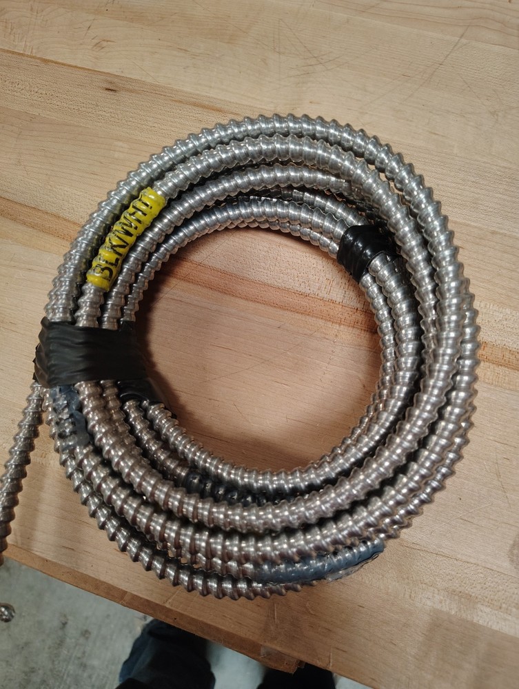 12/2 MC Solid Copper Wire Armored Cable 38 ft Electrical