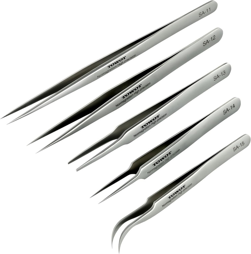 Curved Precision Tweezers for Electronics