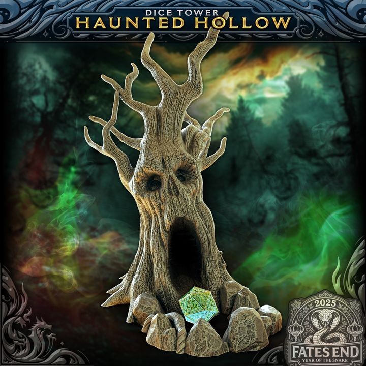 Fantasy Dice Tower-Spooky Haunted Tree
