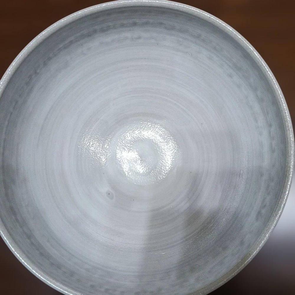 Tea Utensils Large round y with white flower pattern